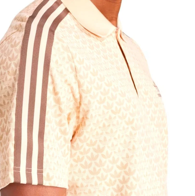 Classic Mono Beige Polo Shirt