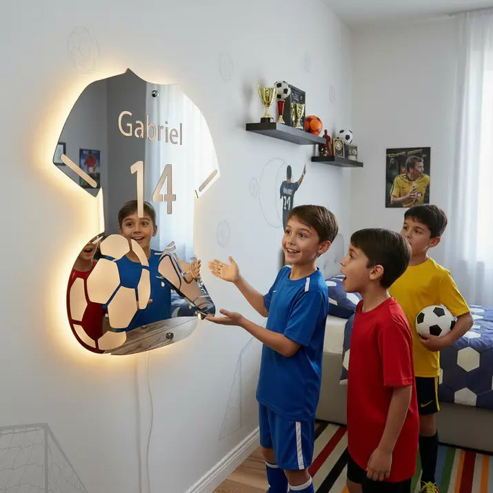 Soccer Mirror with LED Lighting