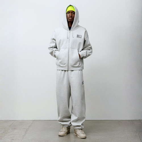 Fleece Zip Hoodie SET "Grey"