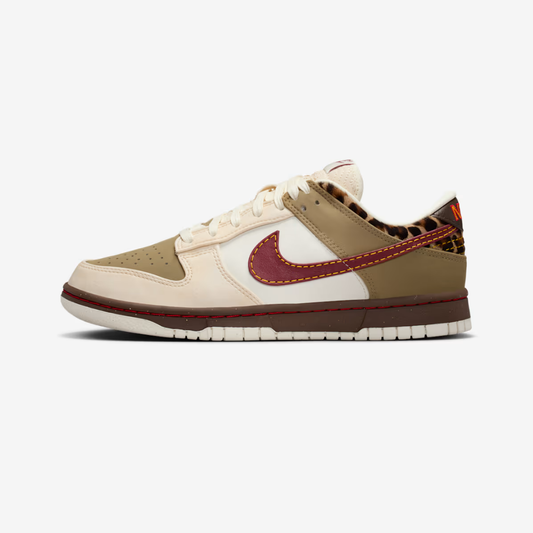Dunk Low "Khaki/Baroque Brown/Pearl White/Team Red"