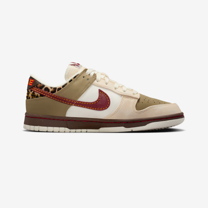 Dunk Low "Khaki/Baroque Brown/Pearl White/Team Red"