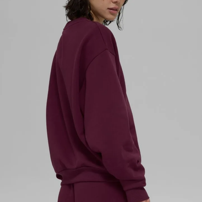 Yoga Burgundy Sweatshirt and Joggers Set
