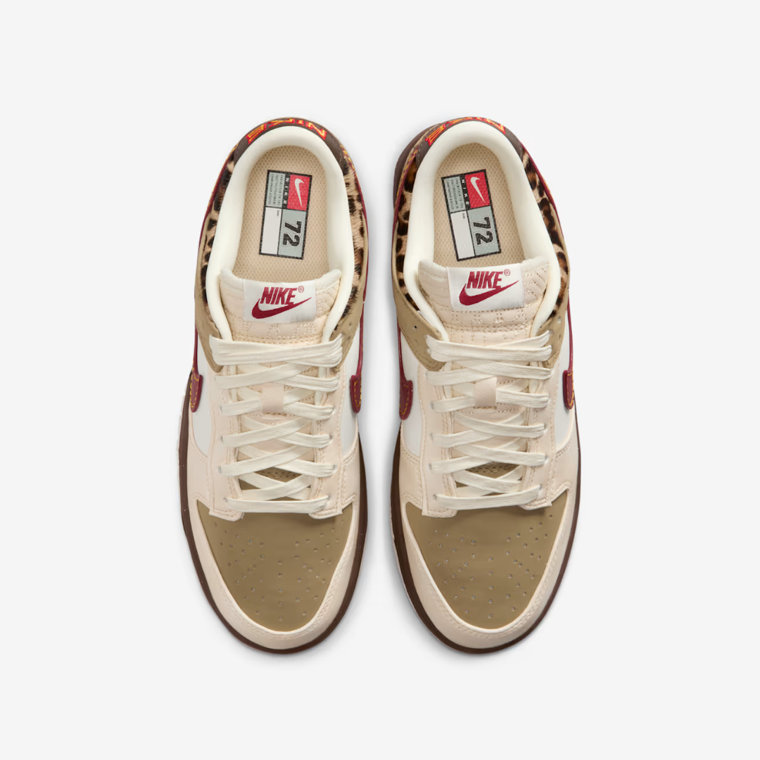 Dunk Low "Khaki/Baroque Brown/Pearl White/Team Red"