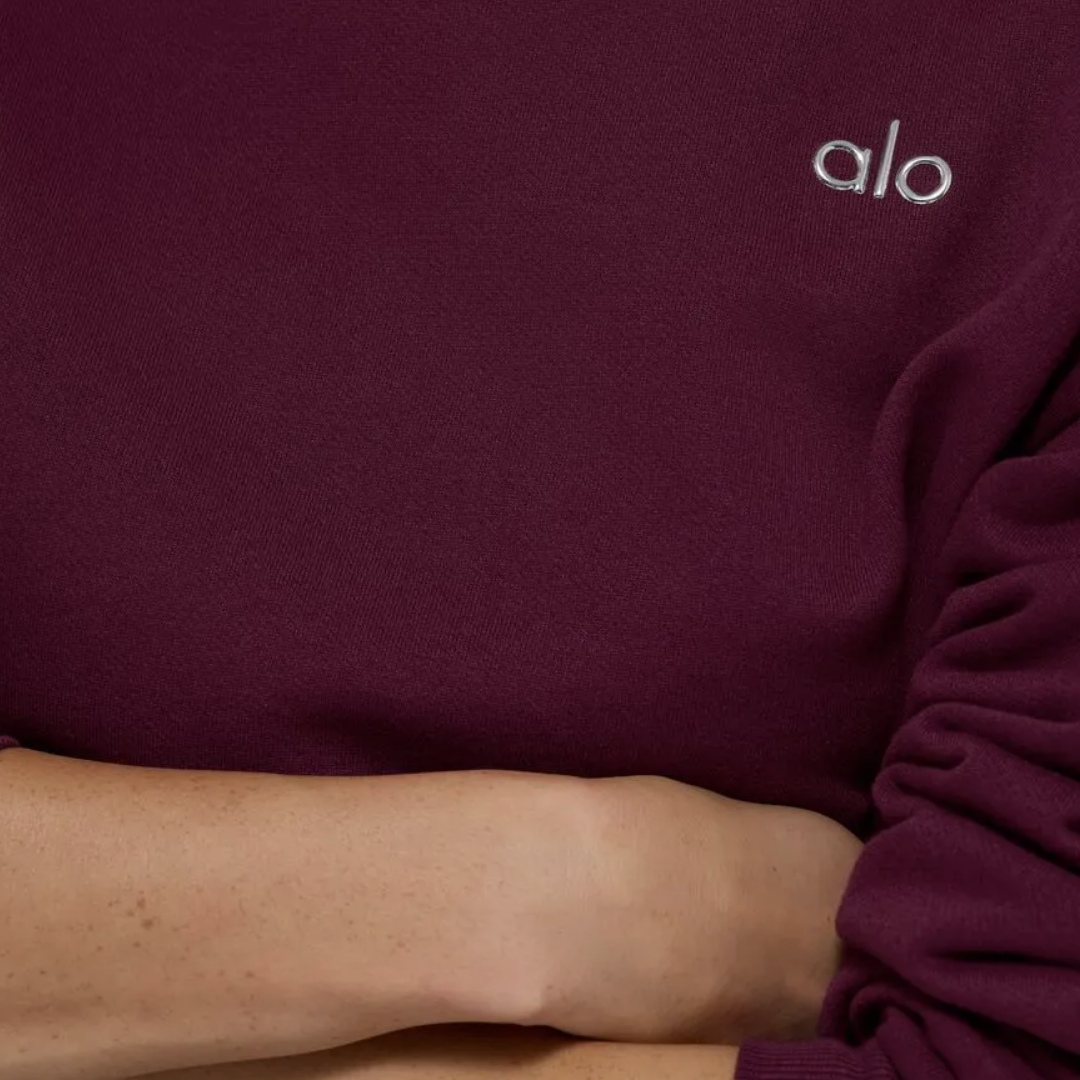 Yoga Burgundy Sweatshirt and Joggers Set