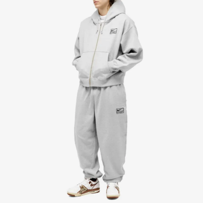 Fleece Zip Hoodie SET "Grey"