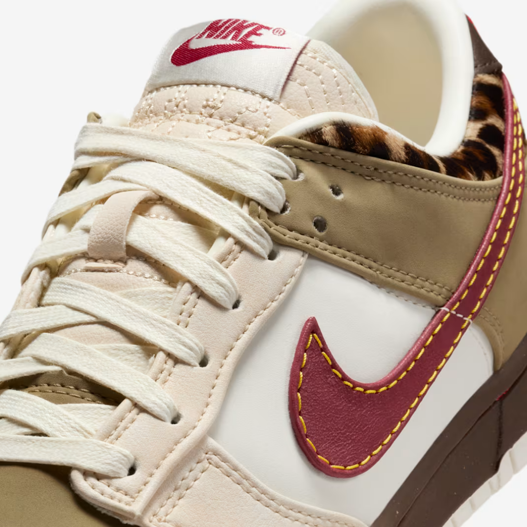 Dunk Low "Khaki/Baroque Brown/Pearl White/Team Red"