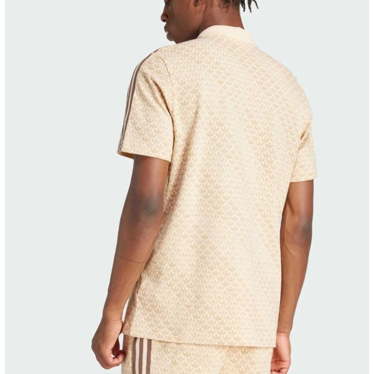 Classic Mono Beige Polo Shirt
