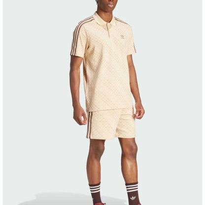Classic Mono Beige Polo Shirt