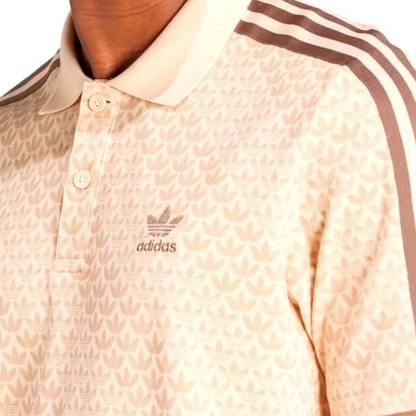 Classic Mono Beige Polo Shirt