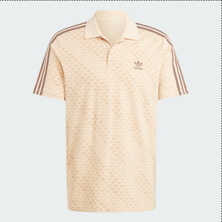Classic Mono Beige Polo Shirt