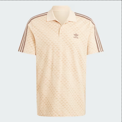 Classic Mono Beige Polo Shirt