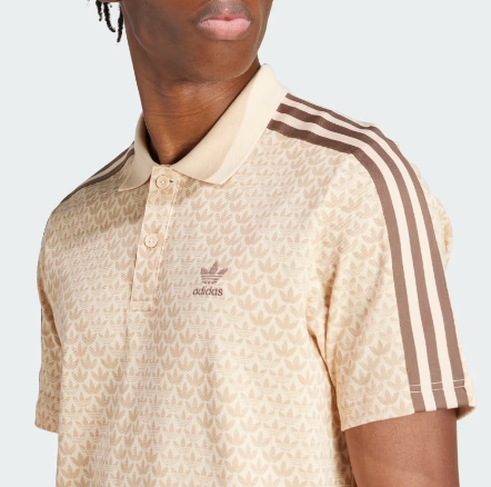 Classic Mono Beige Polo Shirt