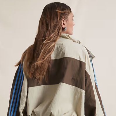 Oversized Colour Block Track Jacket