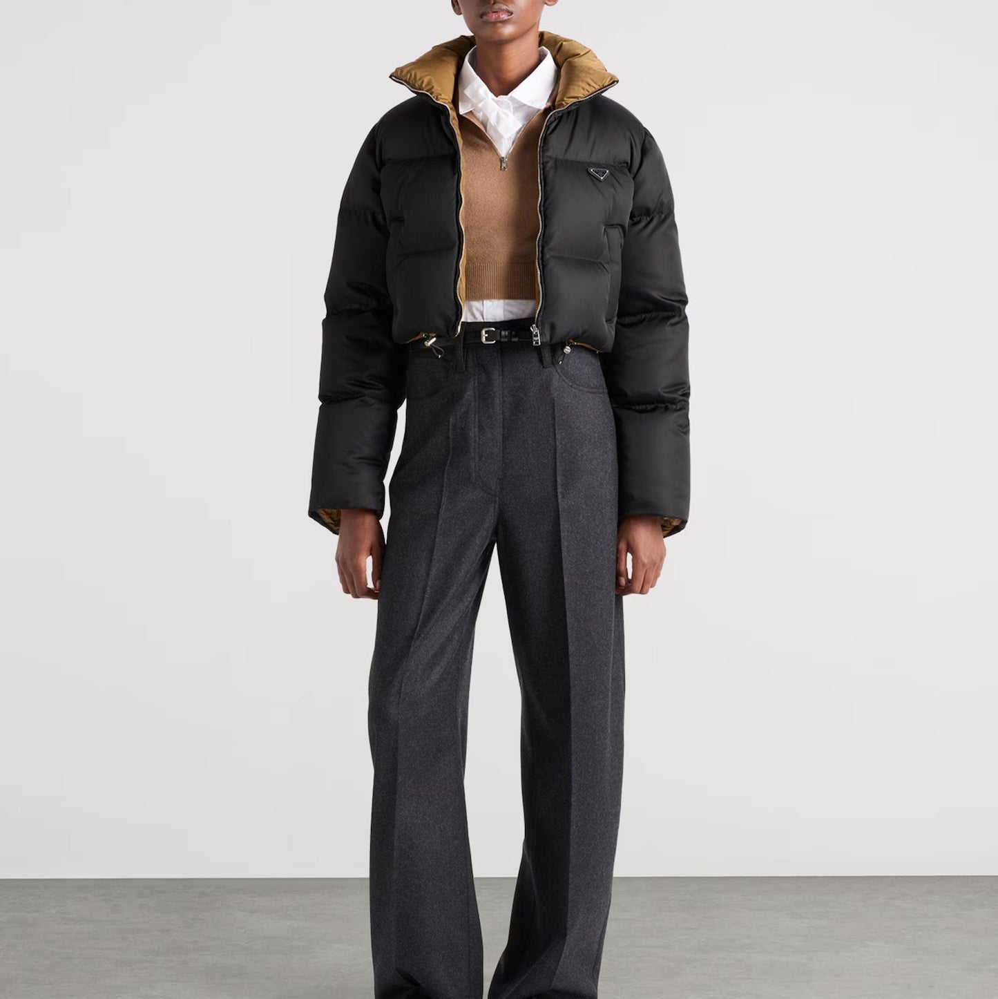 Padded Stand-Up Collar Jacket