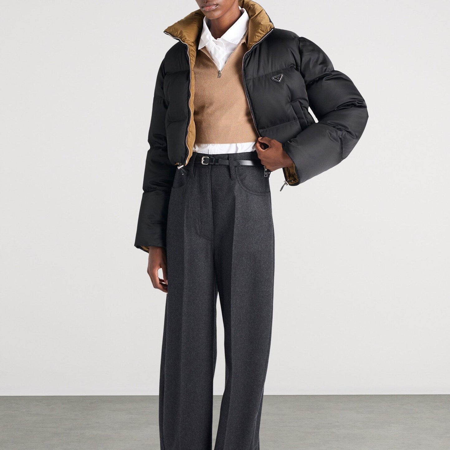 Padded Stand-Up Collar Jacket