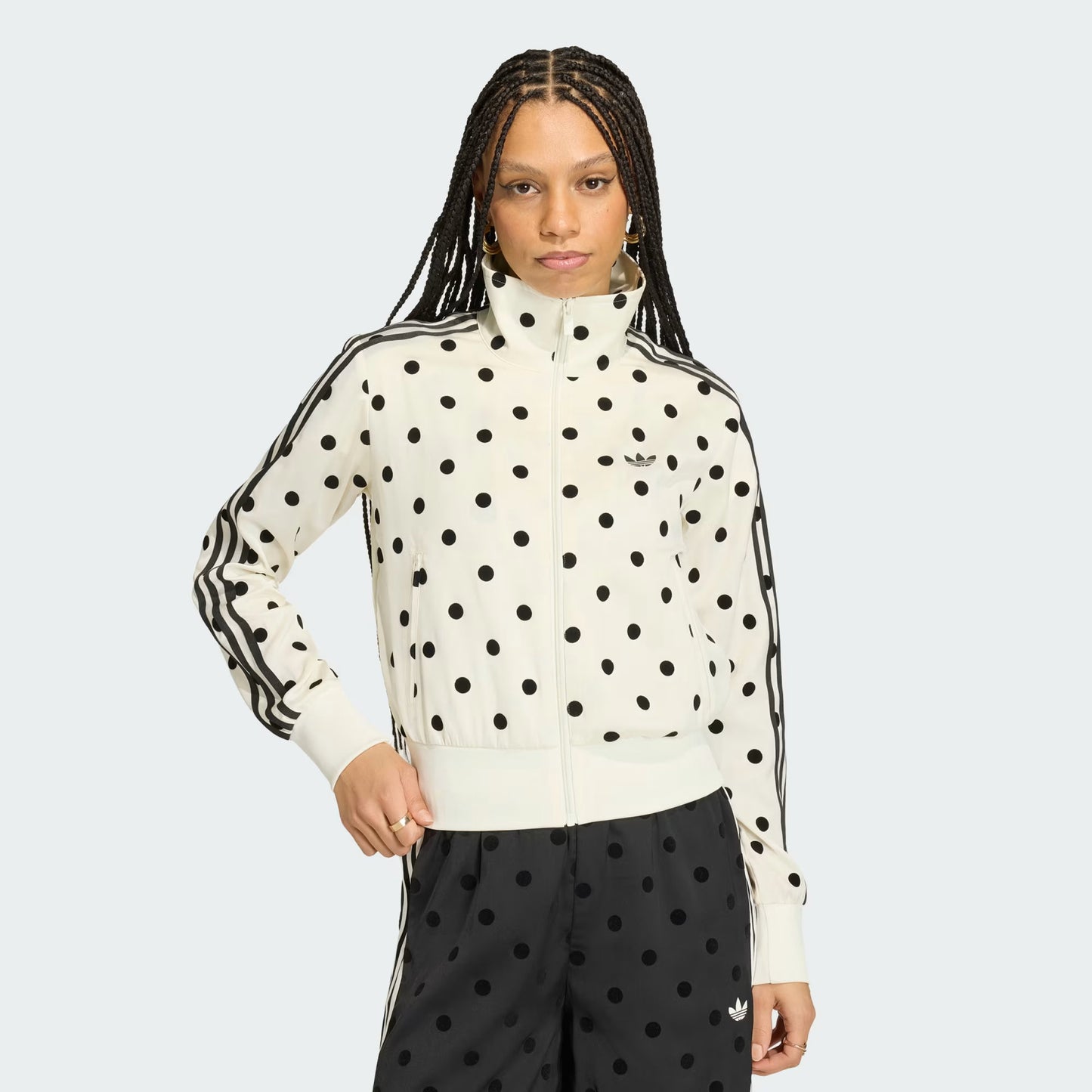 SATIN POLKA DOTS TT Track Top