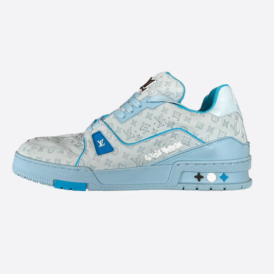 Tyler Ice Blue Monogram Trainers