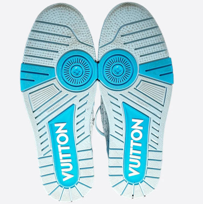 Tyler Ice Blue Monogram Trainers